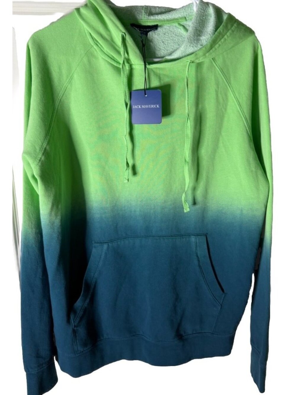 Jack Maverick Ombre Dip Dye Pullover Hoodie Men's Medium NEW W/TAGS